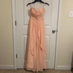 A line princess strapless sweetheart dress
